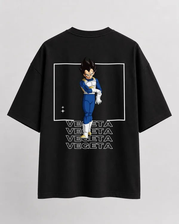 Black_French_Terry_Cotton_Oversized_Vegeta_Graphic_T-Shirt_For_Unisex