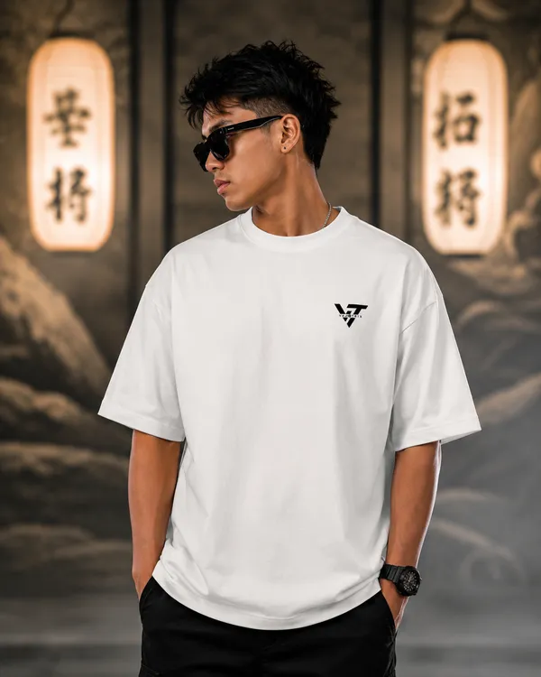 White_French_Terry_Cotton_Oversized_Luffy_Graphic_T-Shirt_For_Unisex