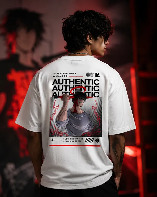 White_French_Terry_Cotton_Oversized_Jujutsu_Kaisen_Graphic_T-Shirt_For_Unisex