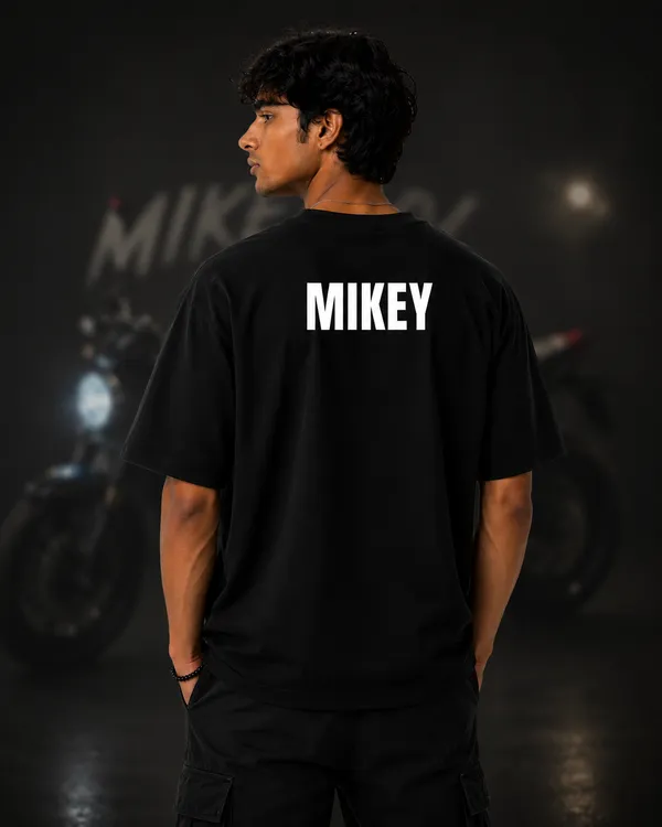 Black_French_Terry_Cotton_Oversized_Mikey_Savage_Graphic_T-Shirt_For_Unisex