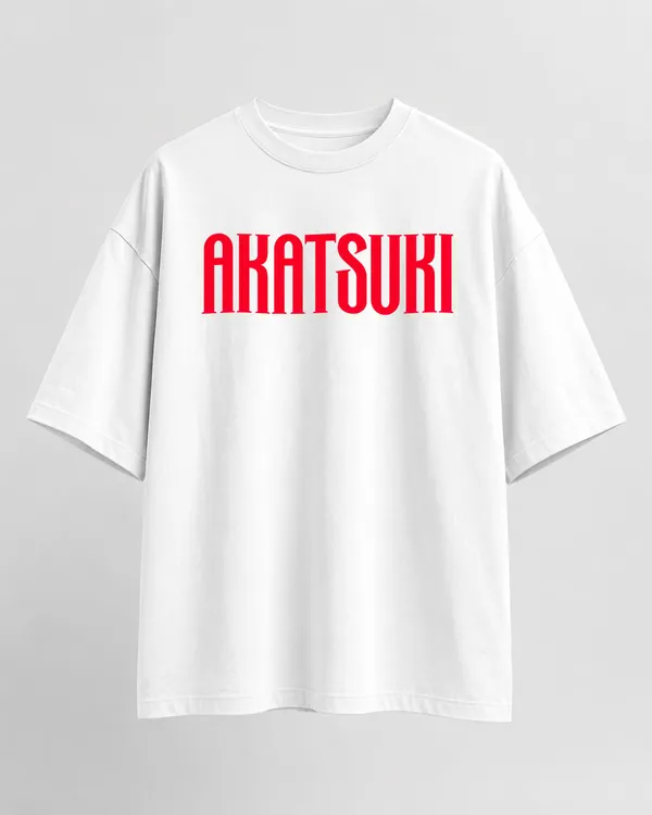 White_French_Terry_Cotton_Oversized_Akatsuki_Cyberpunk_Graphic_T-Shirt_For_Unisex
