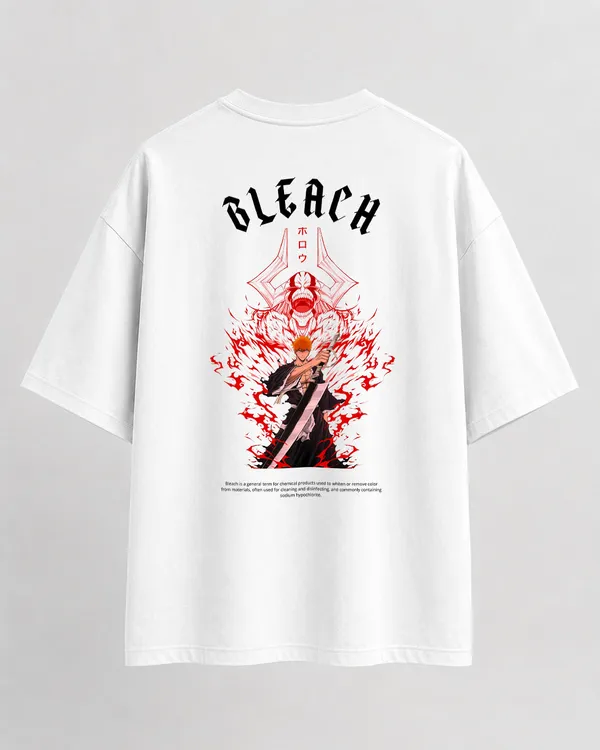 White_French_Terry_Cotton_Oversized_Bleach_Anime_Graphic_T-Shirt_For_Unisex
