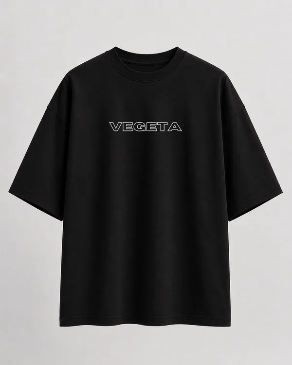 Black_French_Terry_Cotton_Oversized_Vegeta_Graphic_T-Shirt_For_Unisex
