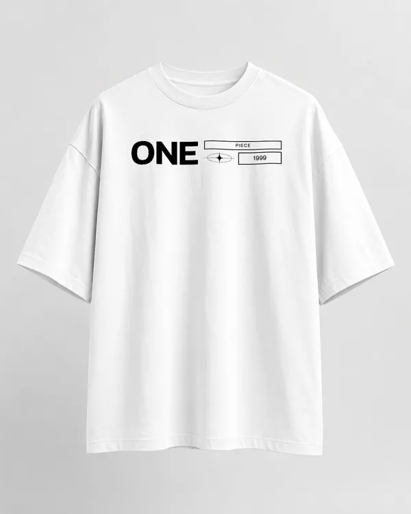 White_French_Terry_Cotton_Oversized_One_Piece_Graphic_T-Shirt_For_Unisex