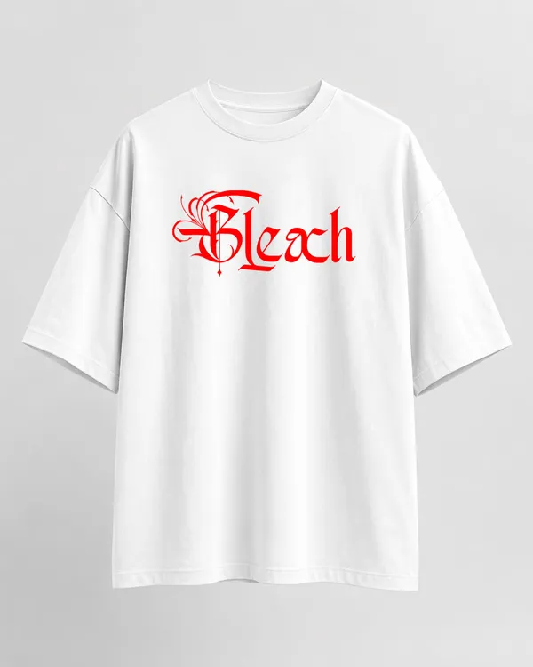 White_French_Terry_Cotton_Oversized_Bleach_Anime_Graphic_T-Shirt_For_Unisex