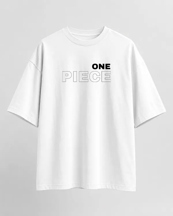 White_French_Terry_Cotton_Oversized_One_Piece_Pop_Art_Graphic_T-Shirt_For_Unisex