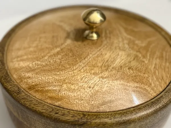 Brown_Handcrafted_Wooden_Chapati_Box_With_Lid_|_Wooden_Roti_Container_With_Brass_Knob_|_Traditional_Wooden_Casserole_For_Roti_Storage_|_Rustic_Kitchen_Utility_And_Dining_Tableware_|_Hotpot