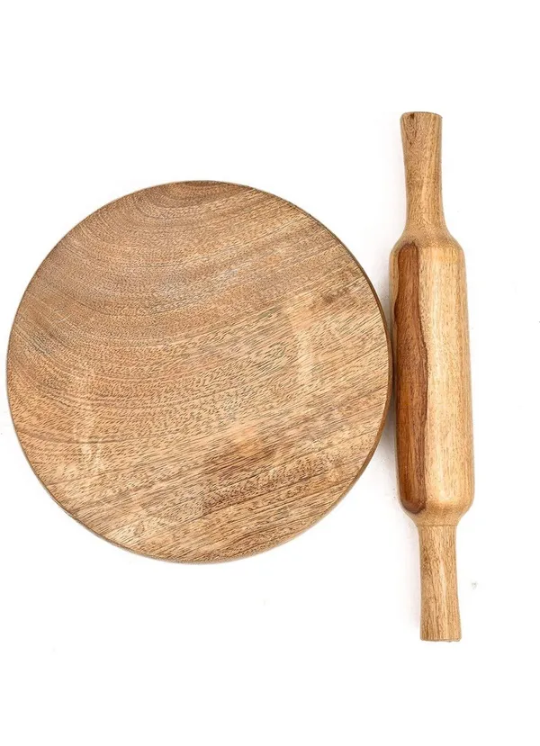 Brown_Wooden_Handcrafted_Chakla_Belan_Set_|_Solid_Wood_Rolling_Pin_|_Chapati/Roti_Maker_Made_Of_Solid_Mango_Wood_|_Toxins_Free_|_Eco_Friendly_|_All_Natural