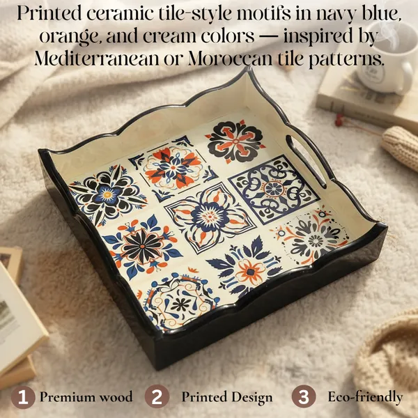 Black_Wooden_Handcrafted_Serving/Decor_Tray_|_Printed_Design_And_Enamel_Coated_For_Premium_Touch_|_Ideal_For_Gifting_|_Home_Decor