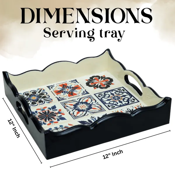 Black_Wooden_Handcrafted_Serving/Decor_Tray_|_Printed_Design_And_Enamel_Coated_For_Premium_Touch_|_Ideal_For_Gifting_|_Home_Decor
