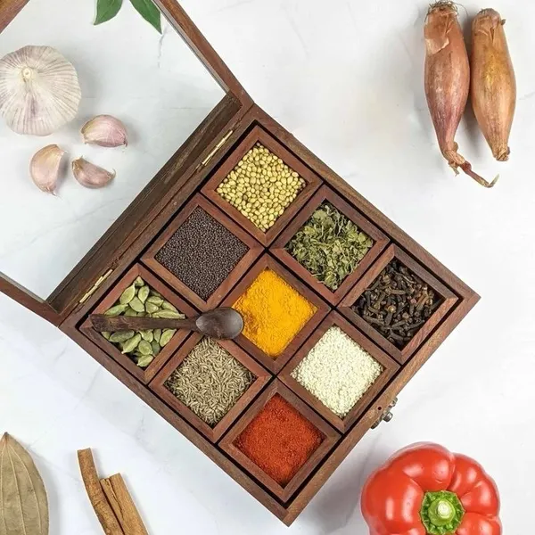 Brown_Wooden_Handmade_Masala/Spice_Box