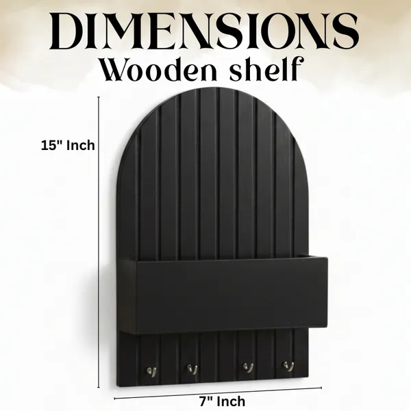 Black_Wooden_Key_Holder_|_Home_Organizer_And_Decor_|_Hanging,_Elegant_Design_|_Premium_Look_And_Quality