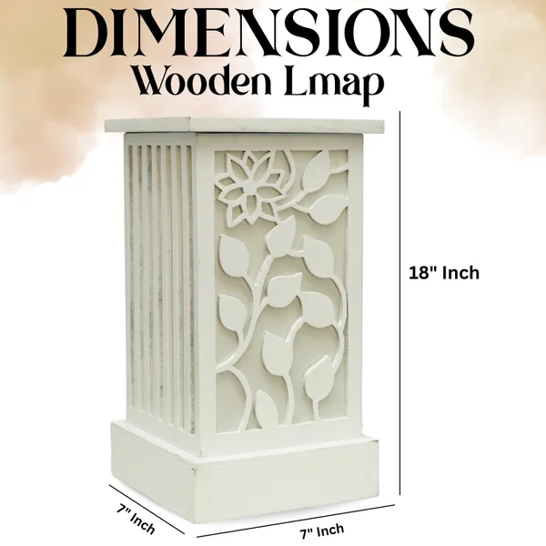 White_Wooden_Table_Lamp_With_Beautiful_Laser_Cut_Design_|_Warm_Light_|_Night_Lamp_|_Ideal_For_Gifting_|_Home_Decor