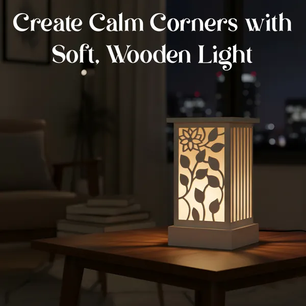 White_Wooden_Table_Lamp_With_Beautiful_Laser_Cut_Design_|_Warm_Light_|_Night_Lamp_|_Ideal_For_Gifting_|_Home_Decor