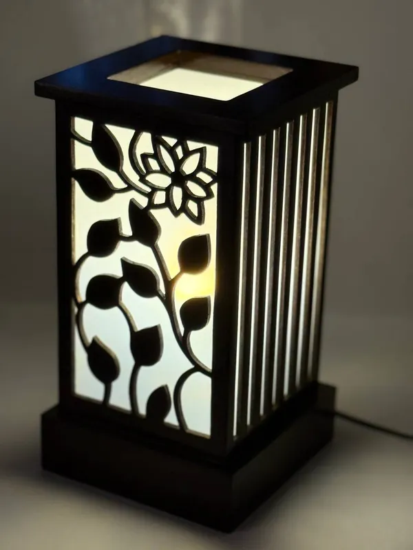 Brown_Wooden_Table_Lamp_With_Beautiful_Laser_Cut_Design_|_Best_For_Gifting_|_Replaceable_Bulb_|_Night_Lamp
