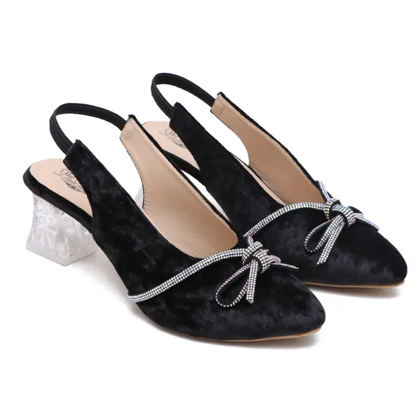 THE_ARWAH_Crystal_Charm_Velvet_Slingback_Heels_For_Women