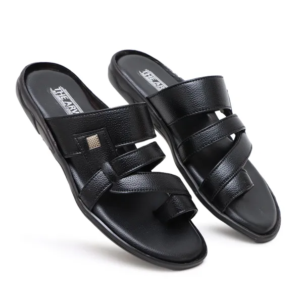Black_Premium_Sandals_And_Flipflops_For_Men|Soft_Durable_&_Stylish|Comfortable