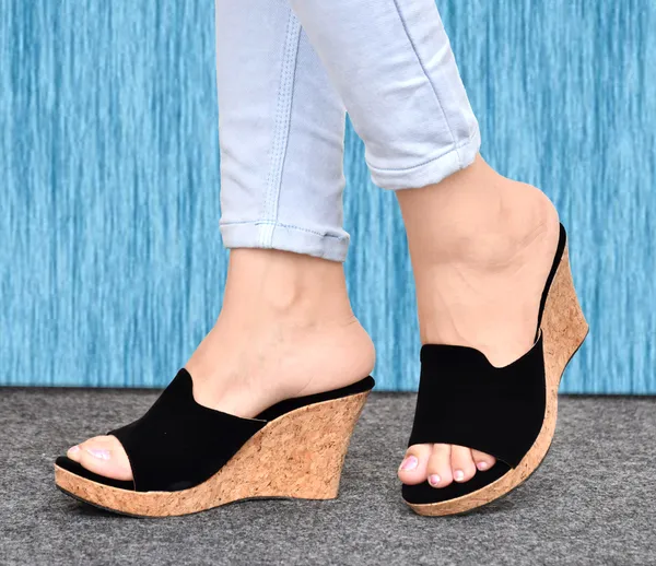Black_Comfortable_Synthetic_Wedges_For_Women