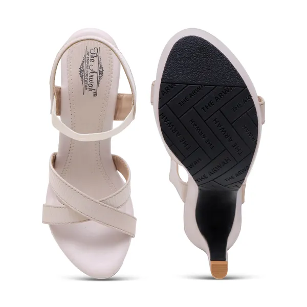 Cream_Comfortable_Synthetic_High_Heels_Sandals_For_Women