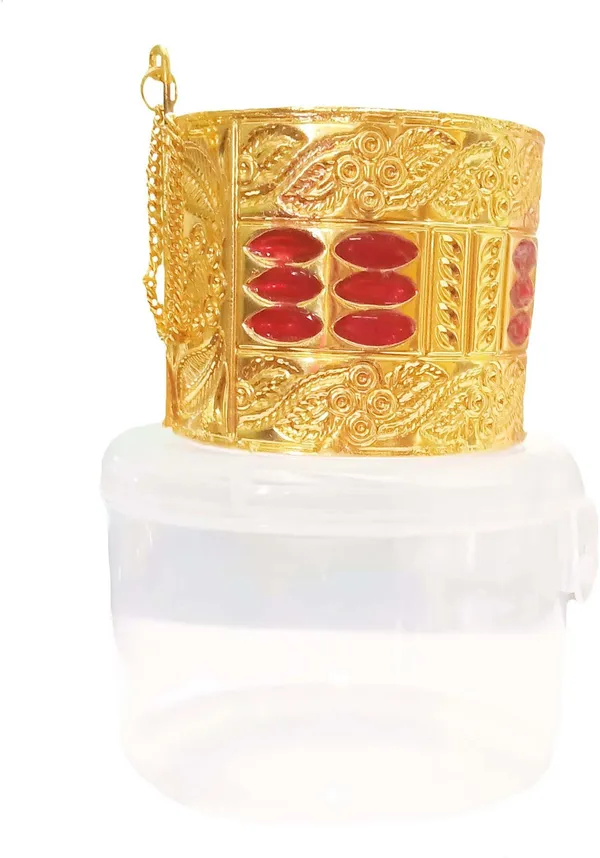 BGGOLD_COPPER_BASED_Assamese_Traditional_Copper_Gold-Plated_red_minakari__Bangle_for_girls__&_women