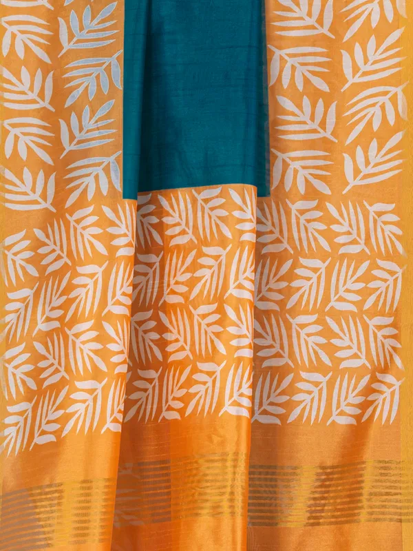 Soft_Tussar_Silk_sarees_with_Beautiful_Digital_Print_With_Attractive_Checks_Design_Saree_And_Digital_Print_Blouse_With_Tassels