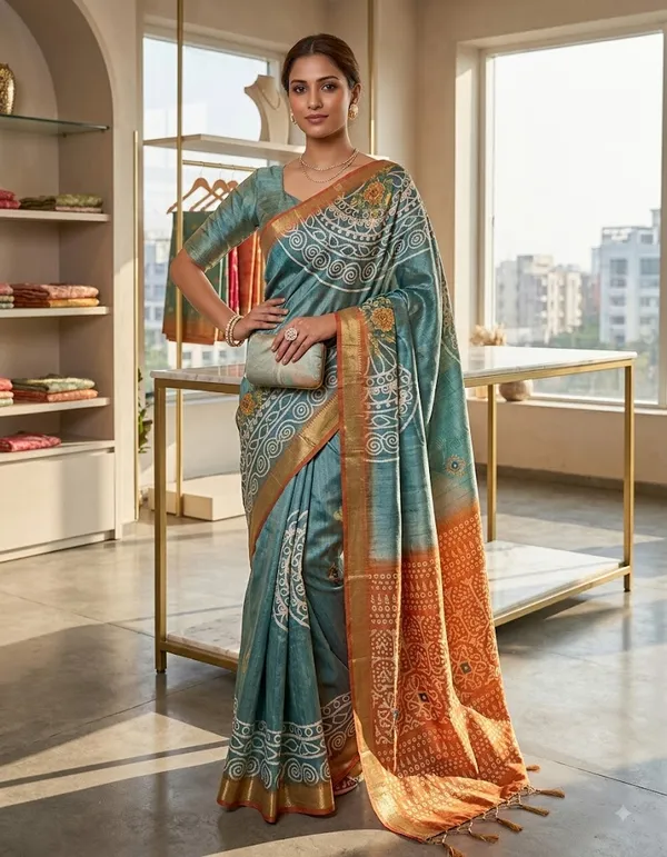 Beautiful_premium_TUSSAR_SILK_SAREE_WITH_UNSTICHED_BLOUSE