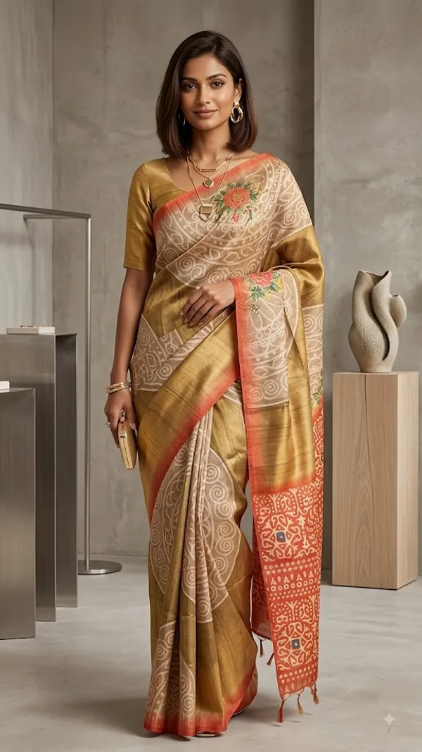 Beautiful_premium_TUSSAR_SILK_SAREE_WITH_UNSTICHED_BLOUSE