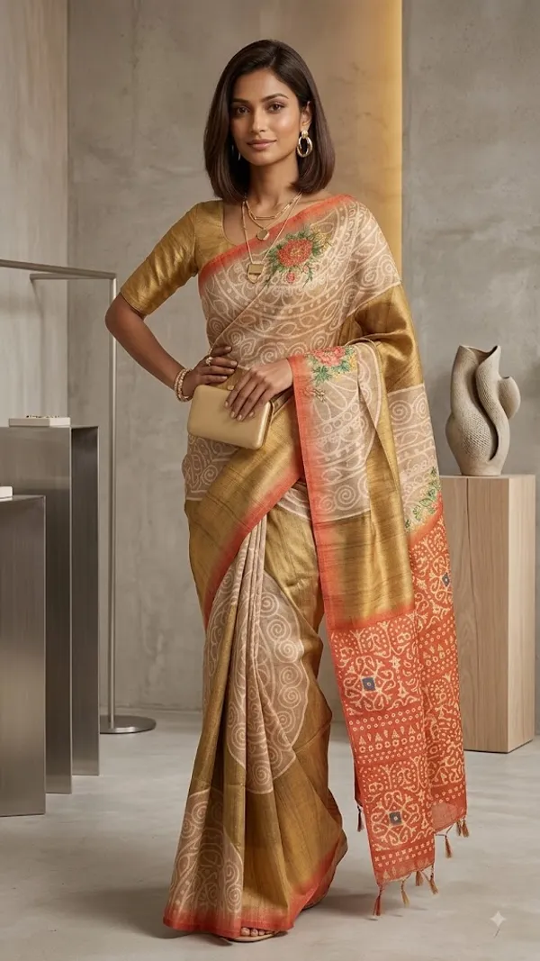 Beautiful_premium_TUSSAR_SILK_SAREE_WITH_UNSTICHED_BLOUSE
