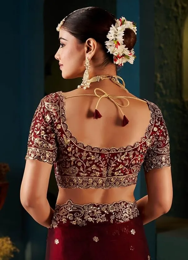 HEAVY_SPACE_SILK_EMBROIDERY_SAREE_WITH_STICHED_BLOUSE_