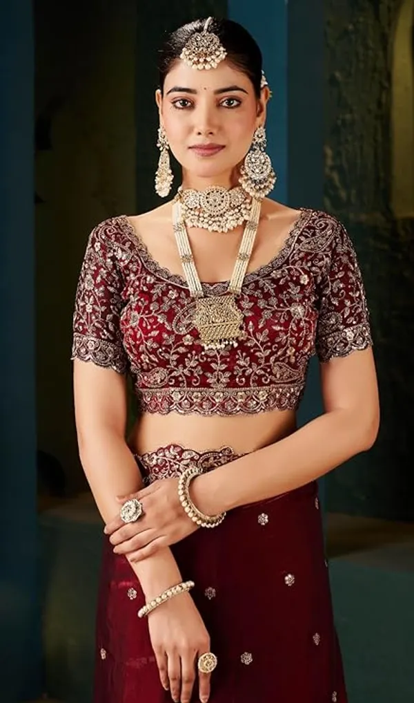 HEAVY_SPACE_SILK_EMBROIDERY_SAREE_WITH_STICHED_BLOUSE_