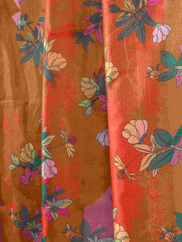 Soft_Tussar_Silk_sarees_with_Beautiful_Digital_Print_With_Attractive_Checks_Design_Saree_And_Digital_Print_Blouse_With_Tassels