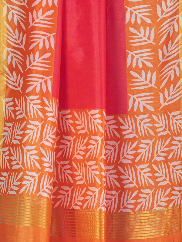 Soft_Tussar_Silk_sarees_with_Beautiful_Digital_Print_With_Attractive_Checks_Design_Saree_And_Digital_Print_Blouse_With_Tassels