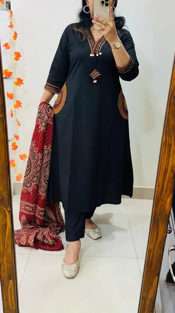 Premium_Heavy_Rich_Dhabu_Cotton_Aline_Suit🥳🥳