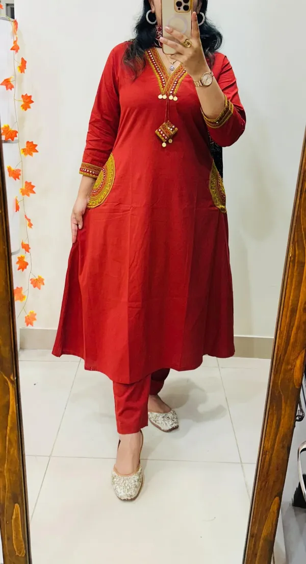 Premium_Heavy_Rich_Dhabu_Cotton_Aline_Suit🥳🥳