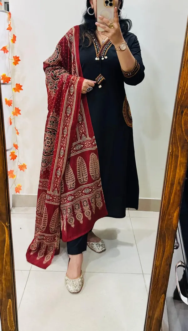 Premium_Heavy_Rich_Dhabu_Cotton_Aline_Suit🥳🥳