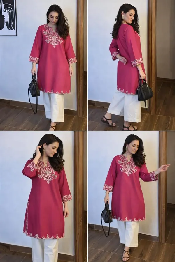 Stylish_Havy_Embroidery_Kurti_With_Pant_Set