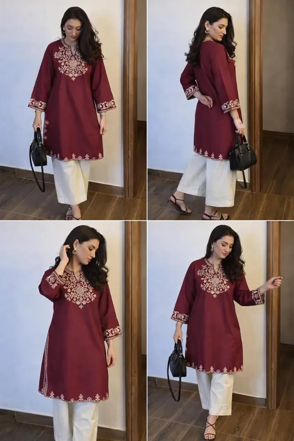 Stylish_Havy_Embroidery_Kurti_With_Pant_Set
