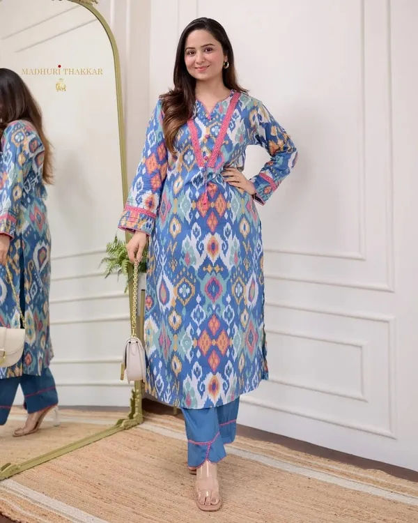 Stylish_Kurti_With_Pant_Set