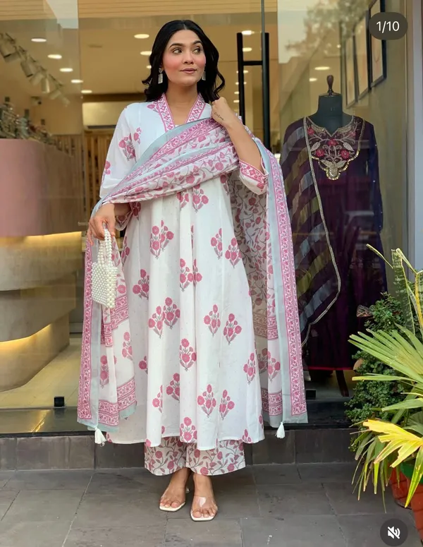 Stylish_Summer_Hit_Artical_Kurti_With_Pant_And_Dupatta_Set