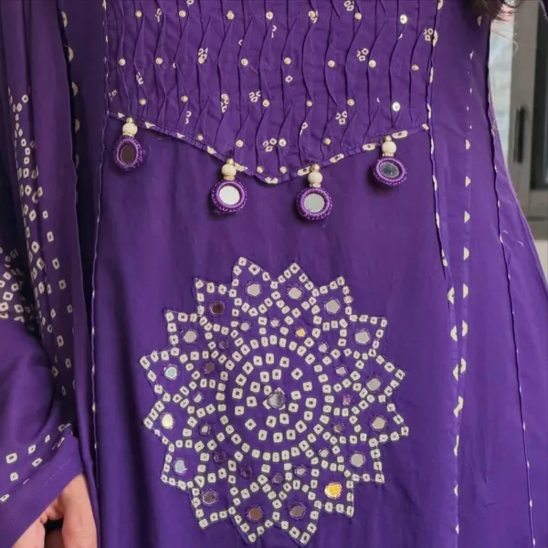 Festive_Beautiful_Anarkali_With_Pant_And_Dupatta_Set