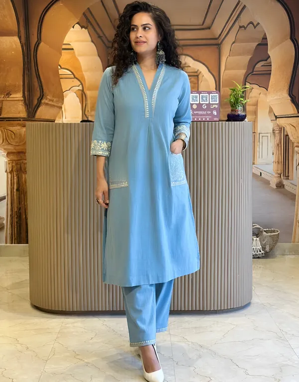 SkyBlue_Embroidered_Co-ord_Set