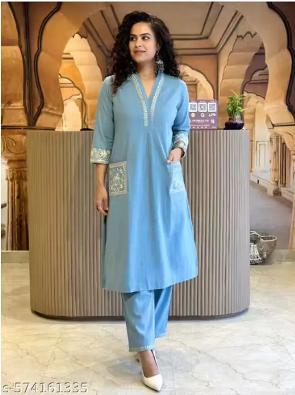SkyBlue_Embroidered_Co-ord_Set