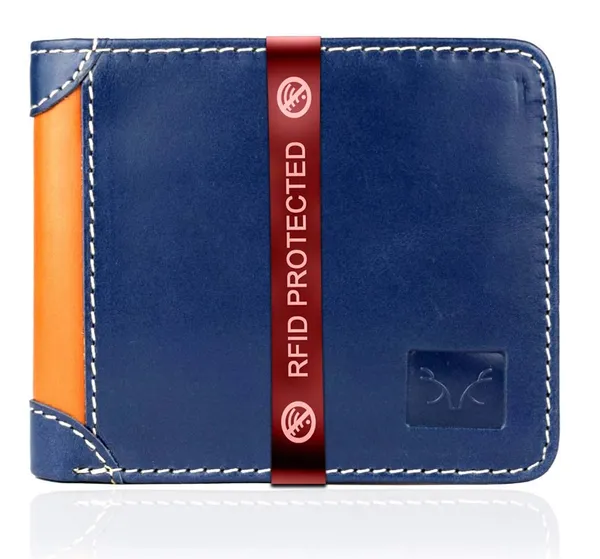 Blue_Tan_Crunched_Leather_Wallet_With_Rfid_Protection_For_Men