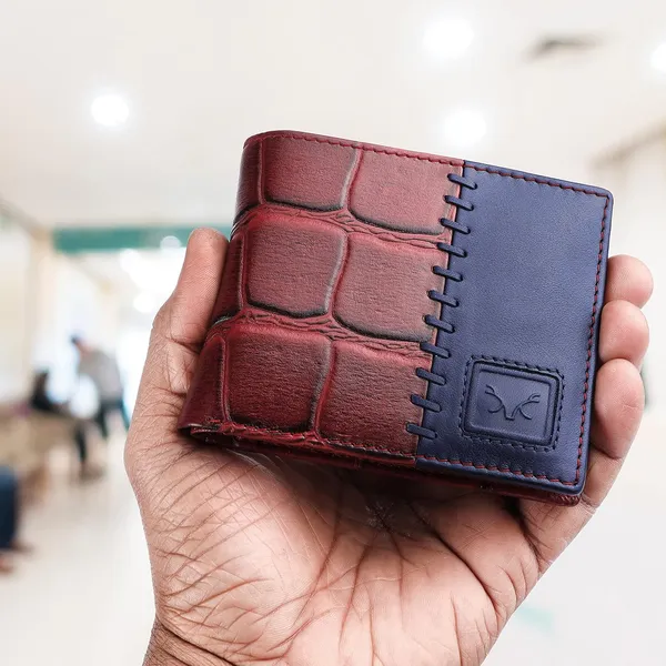 Maroon_Blue_Leather_Wallet_For_Men