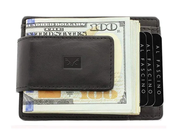 Black_Rfid_Leather_Magnetic_Front_Pocket_Money_Clip_Wallet_For_Men