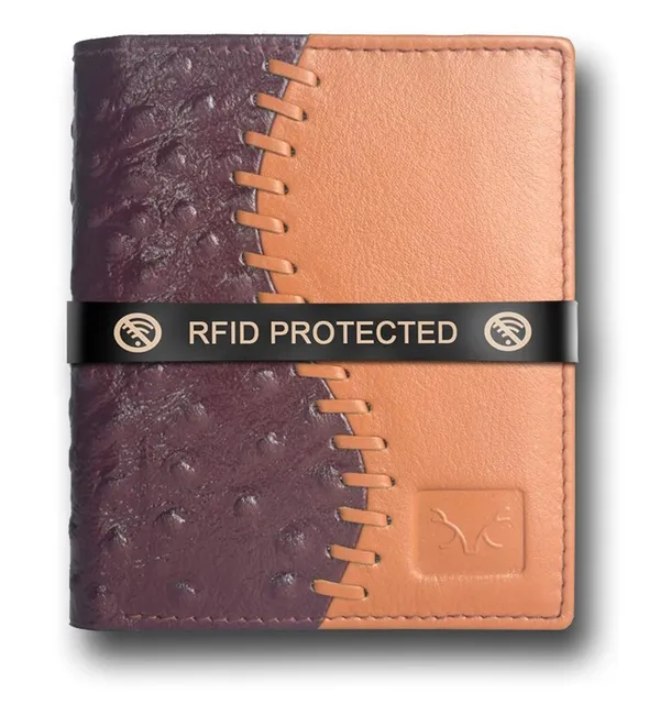 Brown_Tan_Rfid_Protected_Genuine_Top_Grain_Leather_Wallet_For_Men