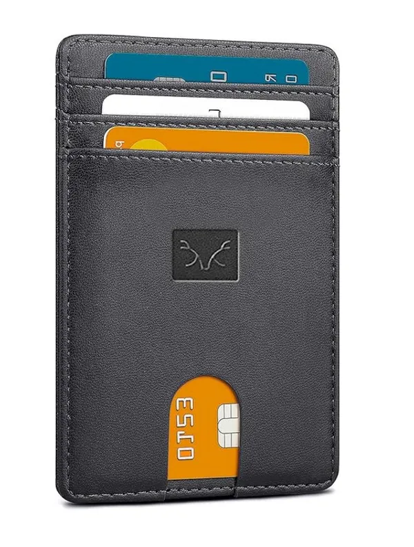 Mens_RFID_Blocking_Slim_Bifold_Wallet_Minimalist_Leather_Small_Wallets