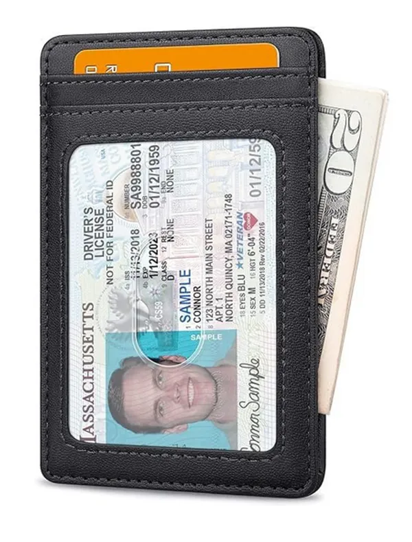Mens_RFID_Blocking_Slim_Bifold_Wallet_Minimalist_Leather_Small_Wallets