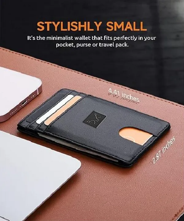 Mens_RFID_Blocking_Slim_Bifold_Wallet_Minimalist_Leather_Small_Wallets