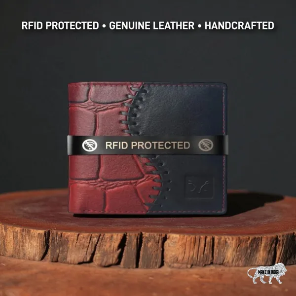 Maroon_Black_Original_Leather_Bi-Fold_Wallets_With_Rfid_Protection_For_Men